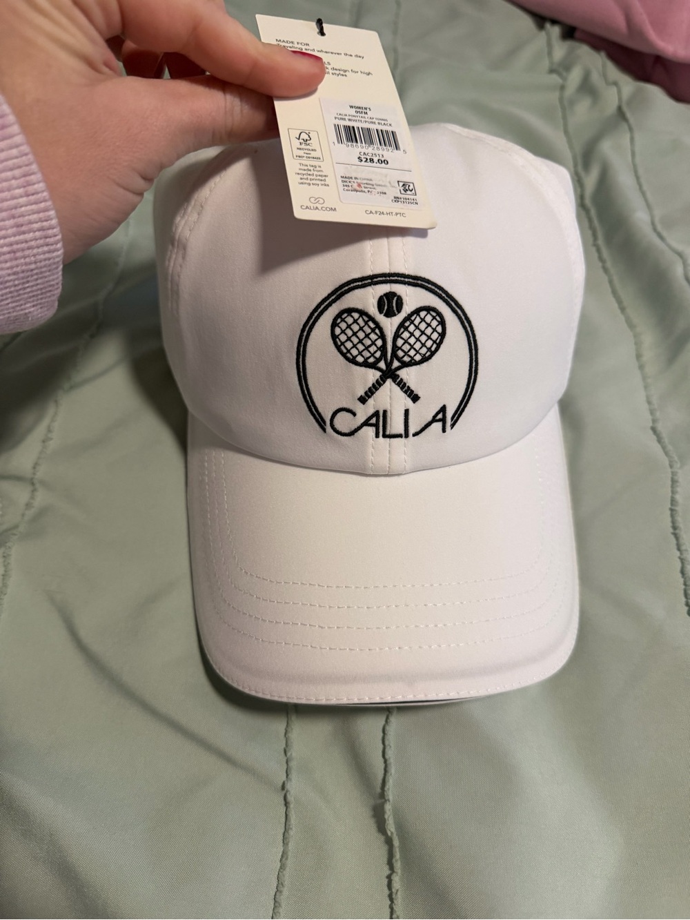 CALIA by Carrie Underwood White Baseball Cap with Black Logo